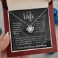 To My Wife Love Knot Necklace