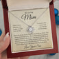 My Loving Mom, Always Keep You In My Heart, Love Your Son Love Knot Necklace