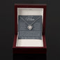 My Loving Mom, Love You Forever, Your Son Love Knot Necklace