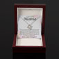 To My Beautiful Mama Watercolor Love Knot Necklace