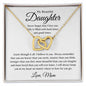 My Beautiful Daughter Interlocking Hearts Necklace