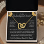 To My Unbiological Sister Interlocking Hearts Necklace
