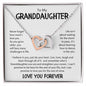 To My Granddaughter Interlocking Hearts Necklace