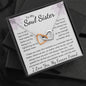 To My Soul Sister Interlocking Hearts Necklace