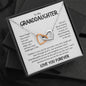 To My Granddaughter Interlocking Hearts Necklace