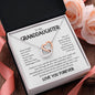 To My Granddaughter Interlocking Hearts Necklace