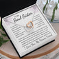 To My Soul Sister Interlocking Hearts Necklace