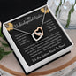 To My Unbiological Sister Interlocking Hearts Necklace
