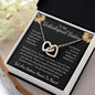 To My Unbiological Sister Interlocking Hearts Necklace