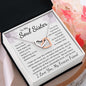 To My Soul Sister Interlocking Hearts Necklace