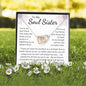 To My Soul Sister Interlocking Hearts Necklace