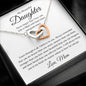 My Beautiful Daughter Interlocking Hearts Necklace