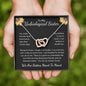 To My Unbiological Sister Interlocking Hearts Necklace