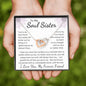 To My Soul Sister Interlocking Hearts Necklace