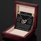 To My Unbiological Sister Interlocking Hearts Necklace