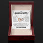 To My Granddaughter Interlocking Hearts Necklace