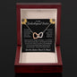To My Unbiological Sister Interlocking Hearts Necklace