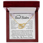 To My Soul Sister Interlocking Hearts Necklace