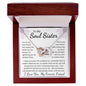 To My Soul Sister Interlocking Hearts Necklace