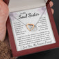 To My Soul Sister Interlocking Hearts Necklace