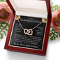 To My Unbiological Sister Interlocking Hearts Necklace
