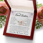 To My Soul Sister Interlocking Hearts Necklace