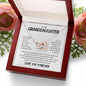 To My Granddaughter Interlocking Hearts Necklace