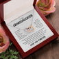 To My Granddaughter Interlocking Hearts Necklace