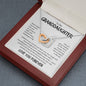 To My Granddaughter Interlocking Hearts Necklace