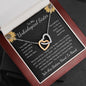 To My Unbiological Sister Interlocking Hearts Necklace