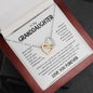 To My Granddaughter Interlocking Hearts Necklace