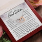 To My Soul Sister Interlocking Hearts Necklace