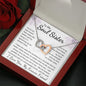 To My Soul Sister Interlocking Hearts Necklace