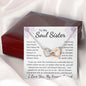 To My Soul Sister Interlocking Hearts Necklace