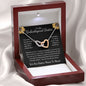 To My Unbiological Sister Interlocking Hearts Necklace