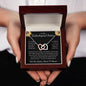 To My Unbiological Sister Interlocking Hearts Necklace