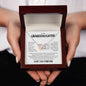 To My Granddaughter Interlocking Hearts Necklace