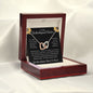 To My Unbiological Sister Interlocking Hearts Necklace