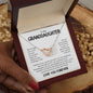 To My Granddaughter Interlocking Hearts Necklace