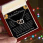 To My Unbiological Sister Interlocking Hearts Necklace