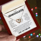 To My Granddaughter Interlocking Hearts Necklace