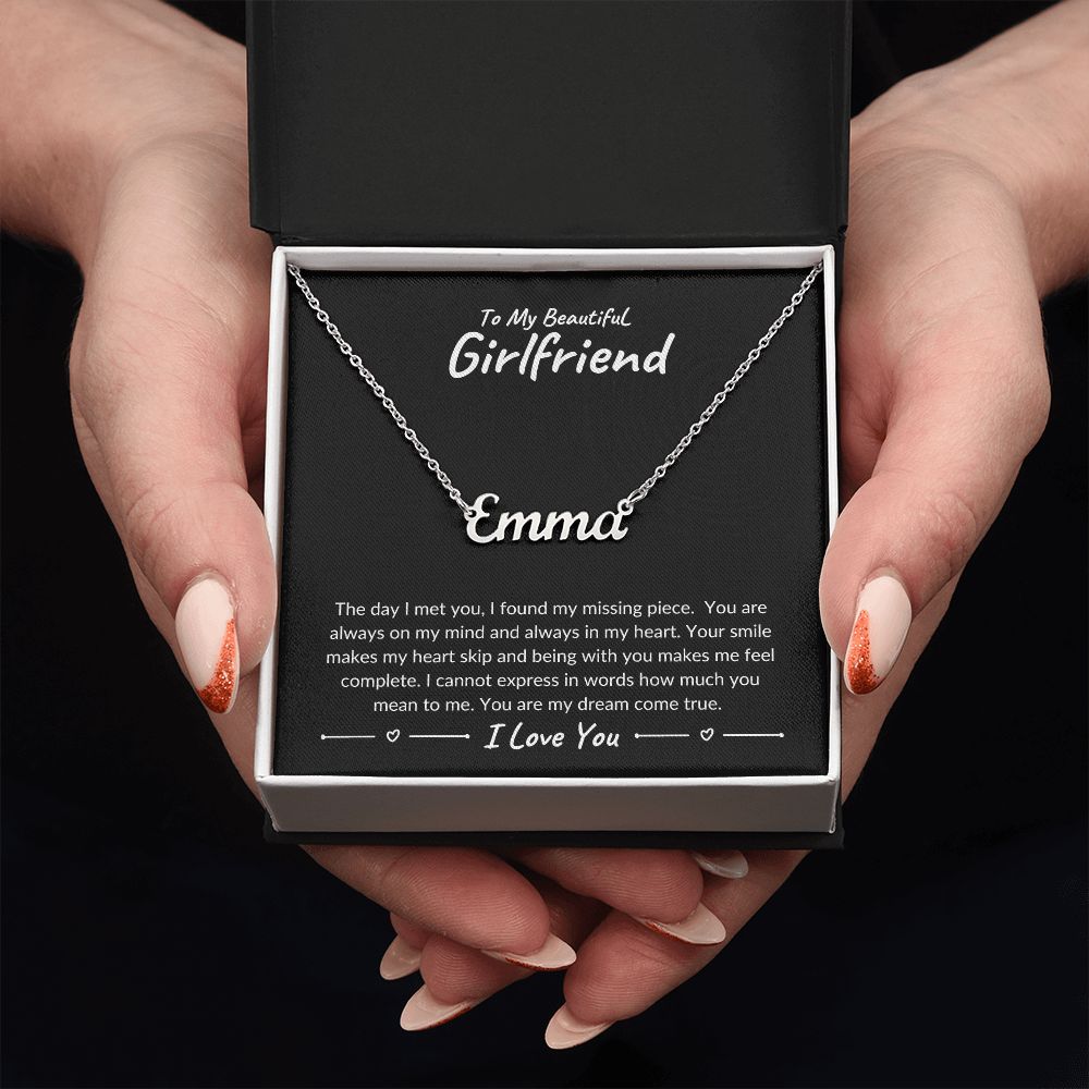 My Beautiful Girlfriend Personalized Name Necklace