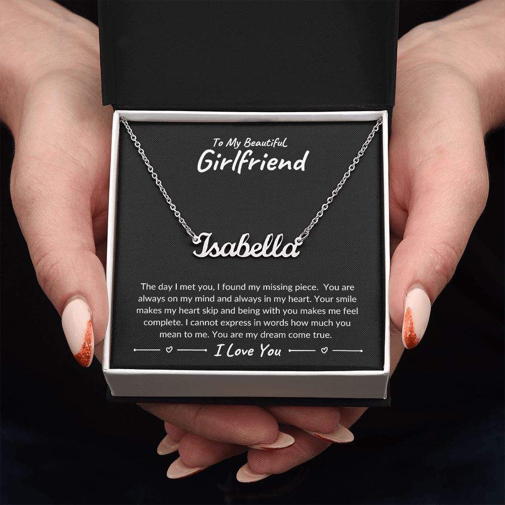 My Beautiful Girlfriend Personalized Name Necklace