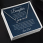 To My Beautiful Daughter Never Lose Signature Style Name Necklace