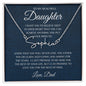 To My Beautiful Daughter Never Lose Signature Style Name Necklace