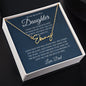 To My Beautiful Daughter Never Lose Signature Style Name Necklace