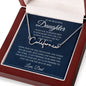 To My Beautiful Daughter Never Lose Signature Style Name Necklace