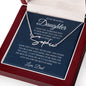 To My Beautiful Daughter Never Lose Signature Style Name Necklace