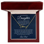 To My Beautiful Daughter Never Lose Signature Style Name Necklace