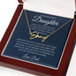To My Beautiful Daughter Never Lose Signature Style Name Necklace